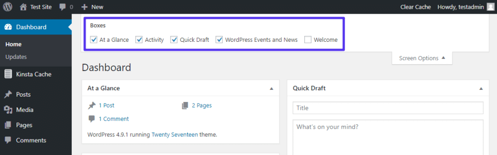 wordpress admin panel 8