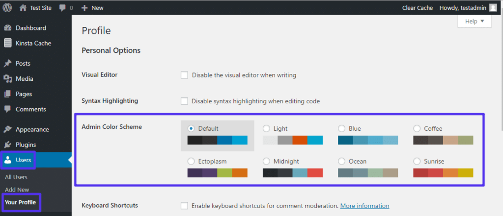 wordpress admin panel 9